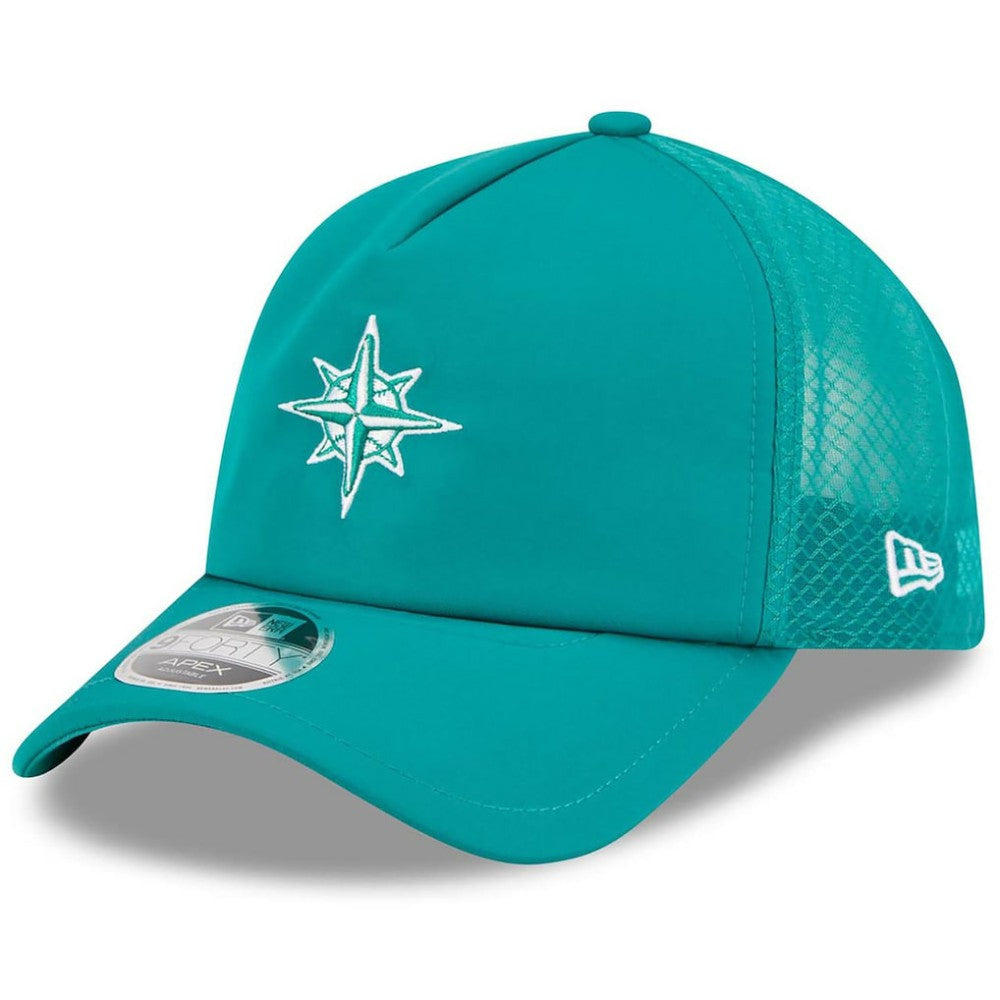 Seattle Mariners 2026 Batting Practice Alternate Apex 9FORTY Adjustable Hat Teal