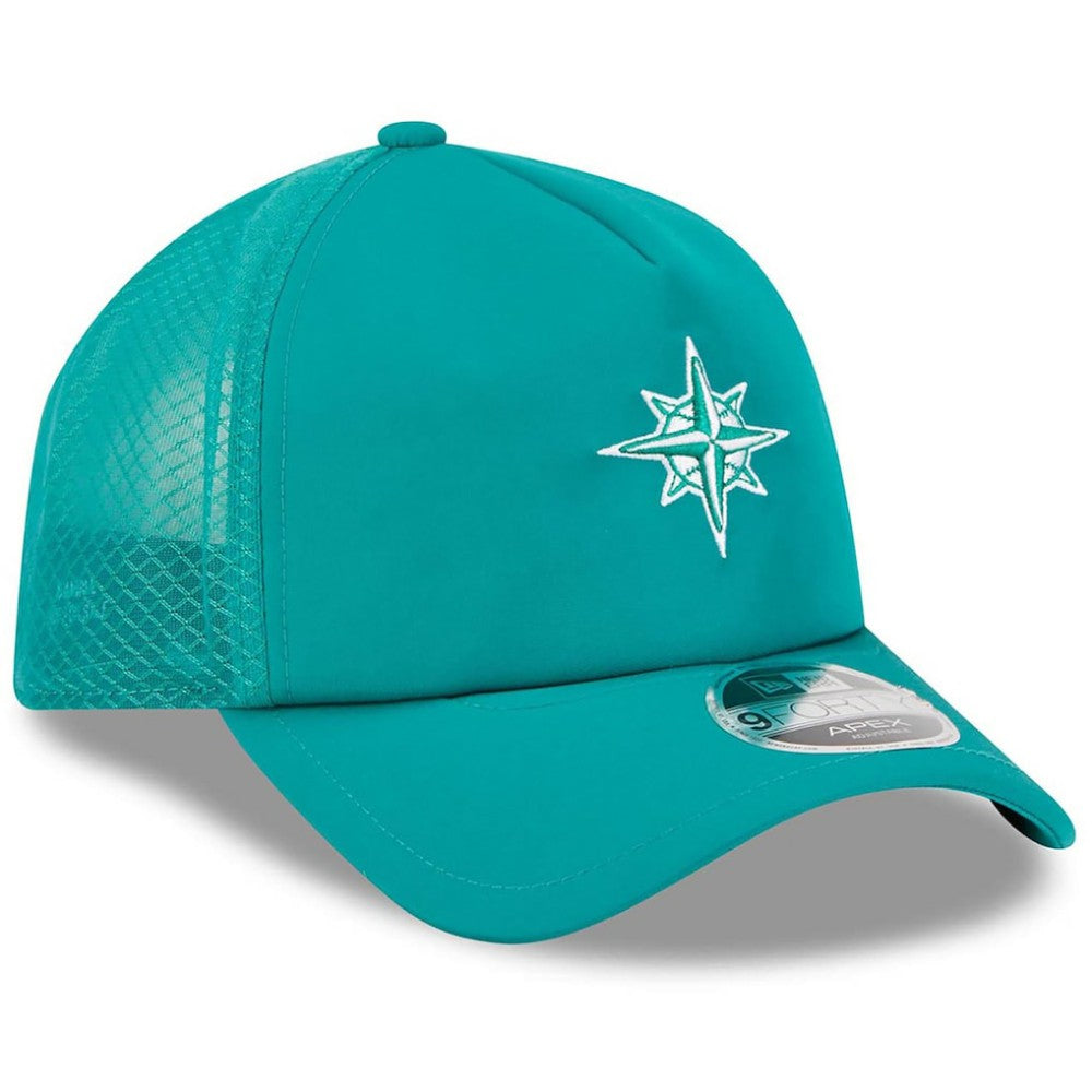 Seattle Mariners 2026 Batting Practice Alternate Apex 9FORTY Adjustable Hat Teal