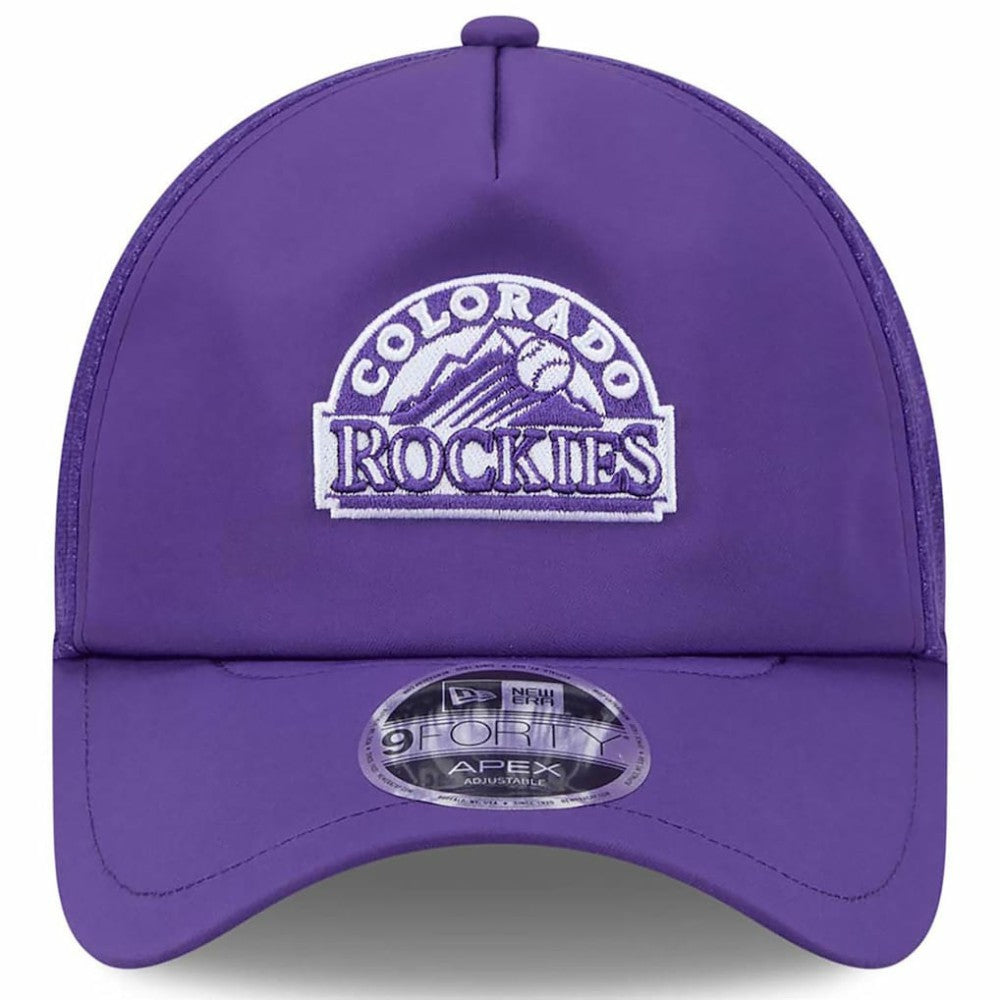 Colorado Rockies 2026 Batting Practice Alternate Apex 9FORTY Adjustable Hat Purple