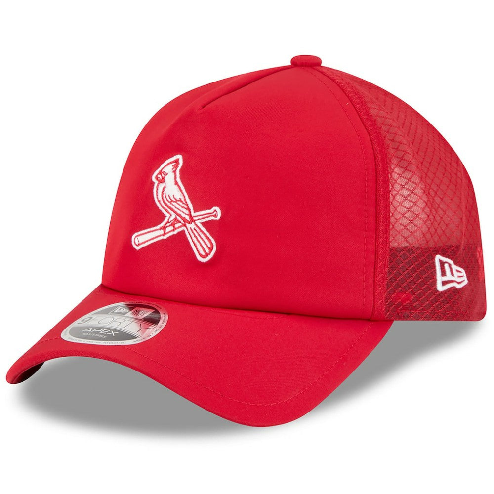 St. Louis Cardinals 2026 Batting Practice Alternate Apex 9FORTY Adjustable Hat Red