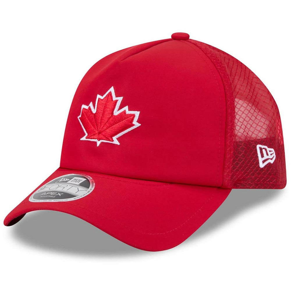 Toronto Blue Jays 2026 Batting Practice Alternate Apex 9FORTY Adjustable Hat Red