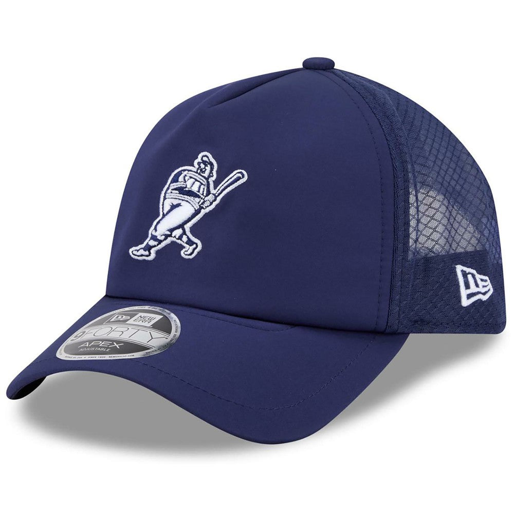 Milwaukee Brewers 2026 Batting Practice Alternate Apex 9FORTY Adjustable Hat Navy