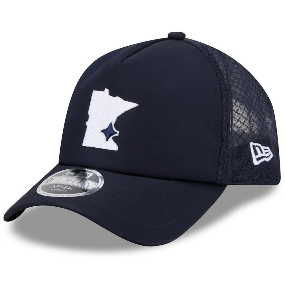 Minnesota Twins 2026 Batting Practice Alternate Apex 9FORTY Adjustable Hat Navy