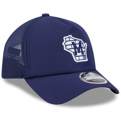 Milwaukee Brewers 2026 Batting Practice Alternate Apex 9FORTY Adjustable Hat Navy