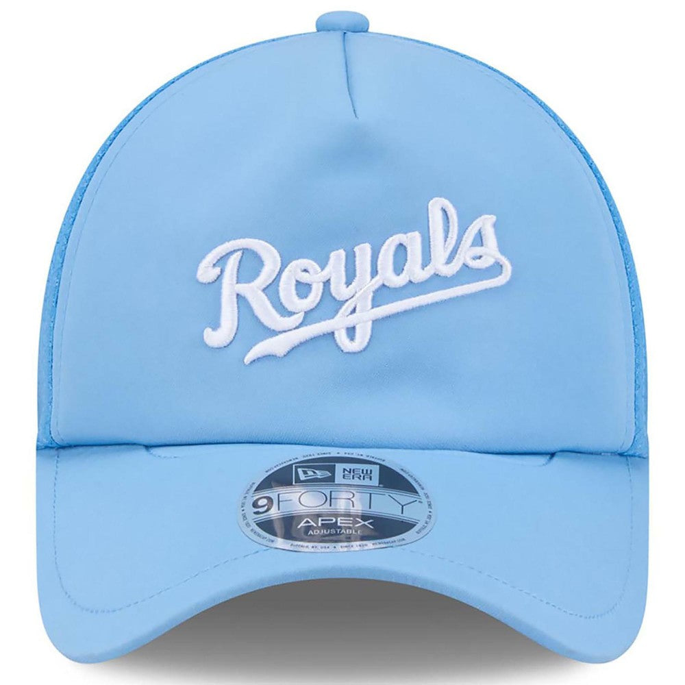 Kansas City Royals 2026 Batting Practice Alternate Apex 9FORTY Adjustable Hat Light Blue
