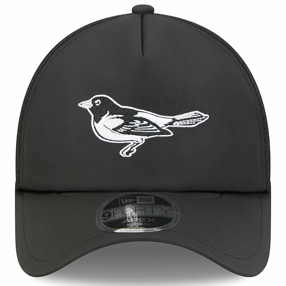 Baltimore Orioles 2026 Batting Practice Alternate Apex 9FORTY Adjustable Hat Black