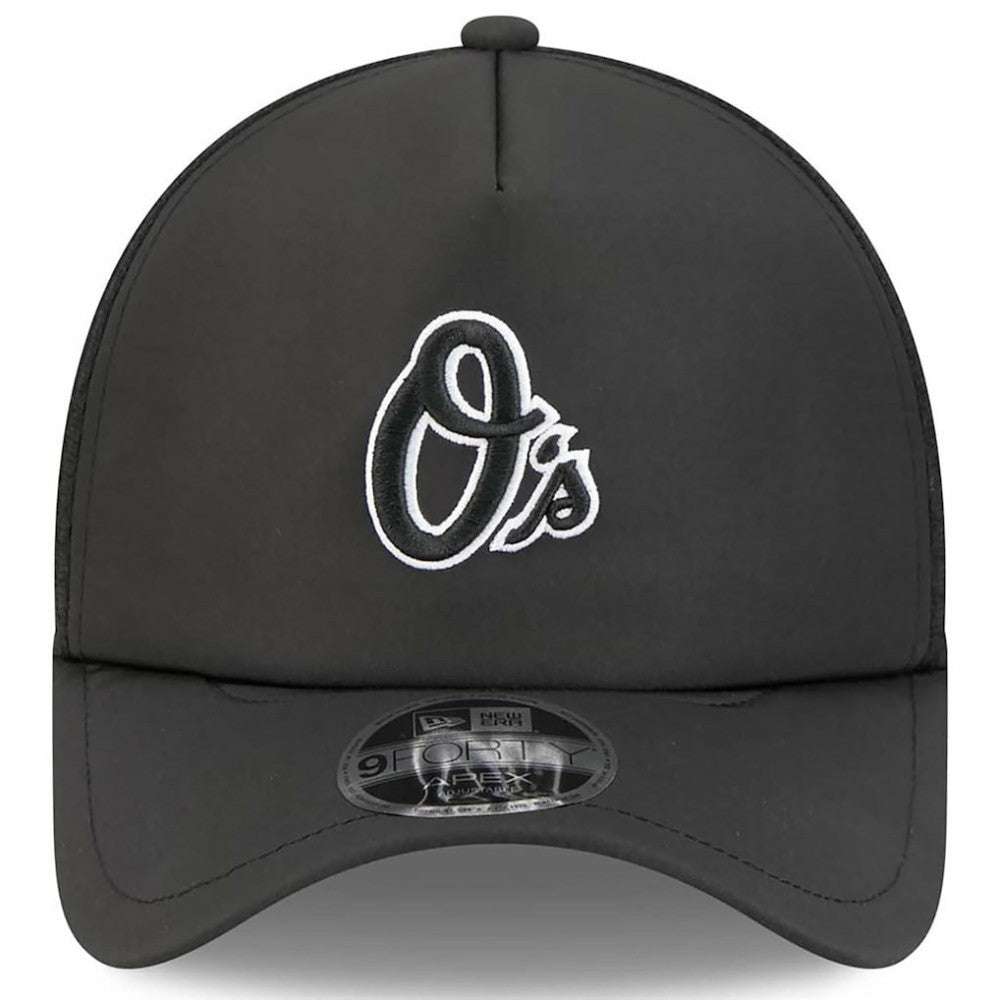 Baltimore Orioles 2026 Batting Practice Alternate Apex 9FORTY Adjustable Hat Black