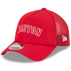 Boston Red Sox 2026 Batting Practice Alternate Apex 9FORTY Adjustable Hat Red