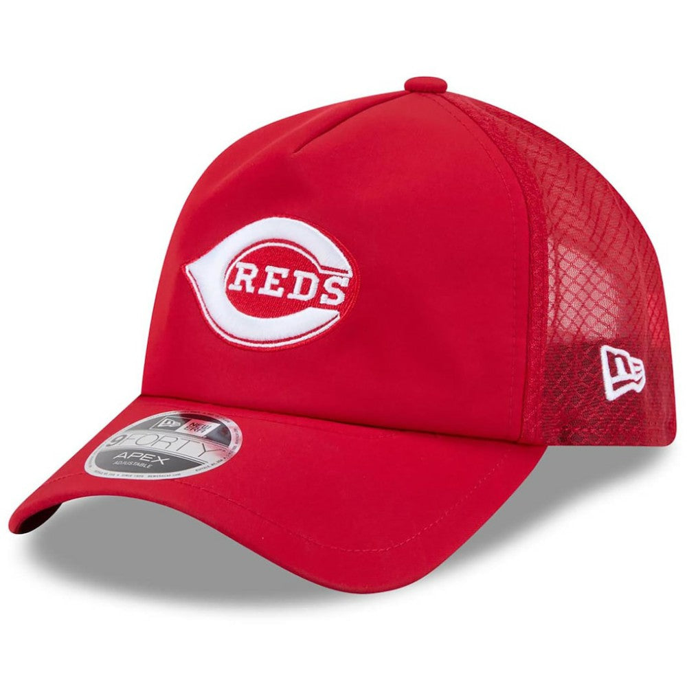 Cincinnati Reds 2026 Batting Practice Alternate Apex 9FORTY Adjustable Hat Red
