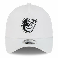 Baltimore Orioles 2026 Batting Practice Apex 9FORTY Adjustable Trucker Hat White