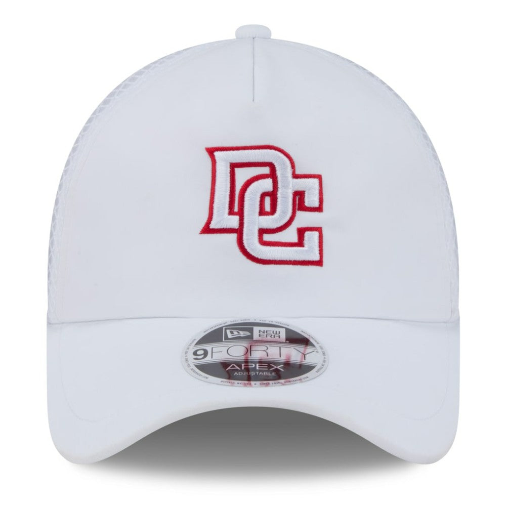 Washington Nationals 2026 Batting Practice Apex 9FORTY Adjustable Trucker Hat White