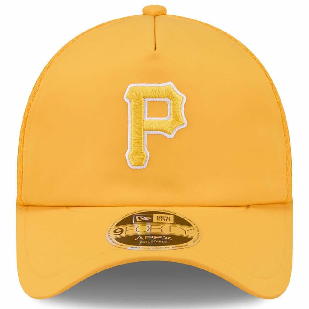 Pittsburgh Pirates 2026 Batting Practice Apex 9FORTY Adjustable Trucker Hat Gold