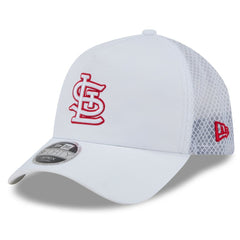 St. Louis Cardinals 2026 Batting Practice Apex 9FORTY Adjustable Trucker Hat White