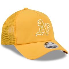Athletics 2026 Batting Practice Apex 9FORTY Adjustable Trucker Hat Gold