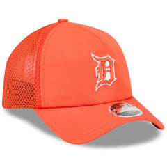 Detroit Tigers 2026 Batting Practice Apex 9FORTY Adjustable Trucker Hat Orange