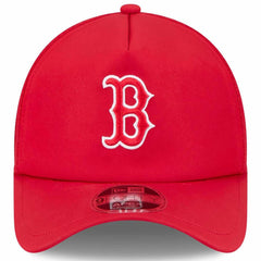 Boston Red Sox 2026 Batting Practice Apex 9FORTY Adjustable Trucker Hat Red