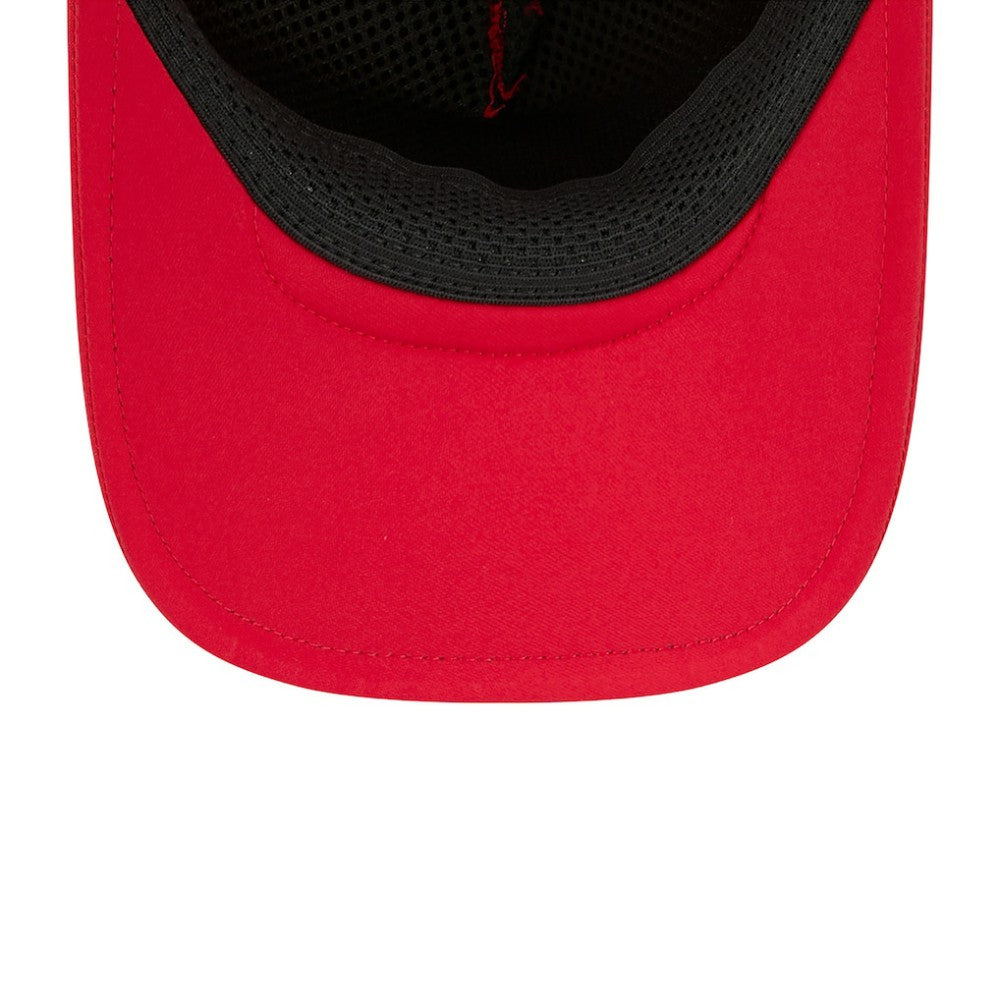 Chicago Cubs 2026 Batting Practice Apex 9FORTY Adjustable Trucker Hat Red
