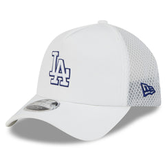 Los Angeles Dodgers 2026 Batting Practice Apex 9FORTY Adjustable Trucker Hat White