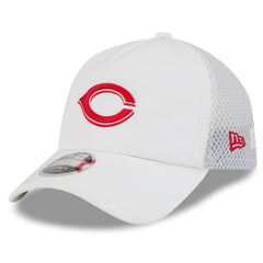 Cincinnati Reds 2026 Batting Practice Apex 9FORTY Adjustable Trucker Hat White
