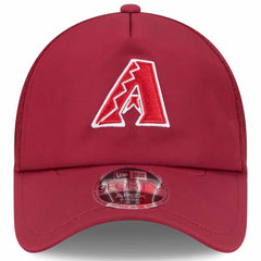 Arizona Diamondbacks 2026 Batting Practice Apex 9FORTY Adjustable Trucker Hat Dark Red