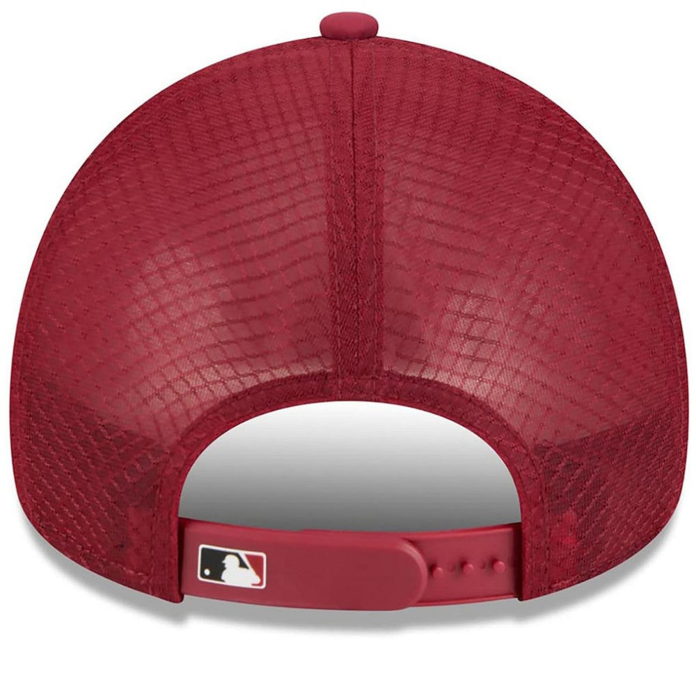 Arizona Diamondbacks 2026 Batting Practice Apex 9FORTY Adjustable Trucker Hat Dark Red