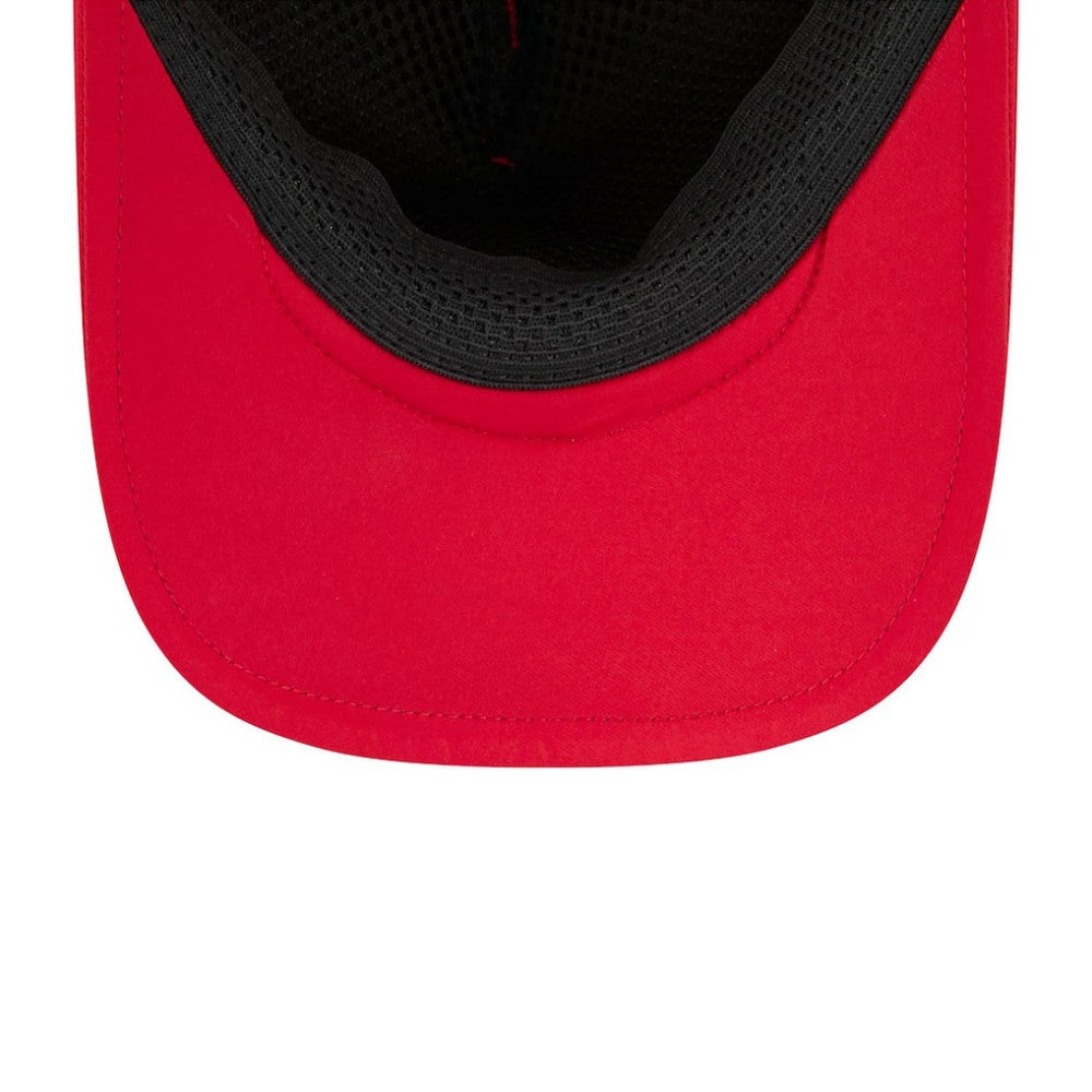 Atlanta Braves 2026 Batting Practice Apex 9FORTY Adjustable Trucker Hat Red