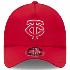 Minnesota Twins 2026 Batting Practice Apex 9FORTY Adjustable Trucker Hat Red