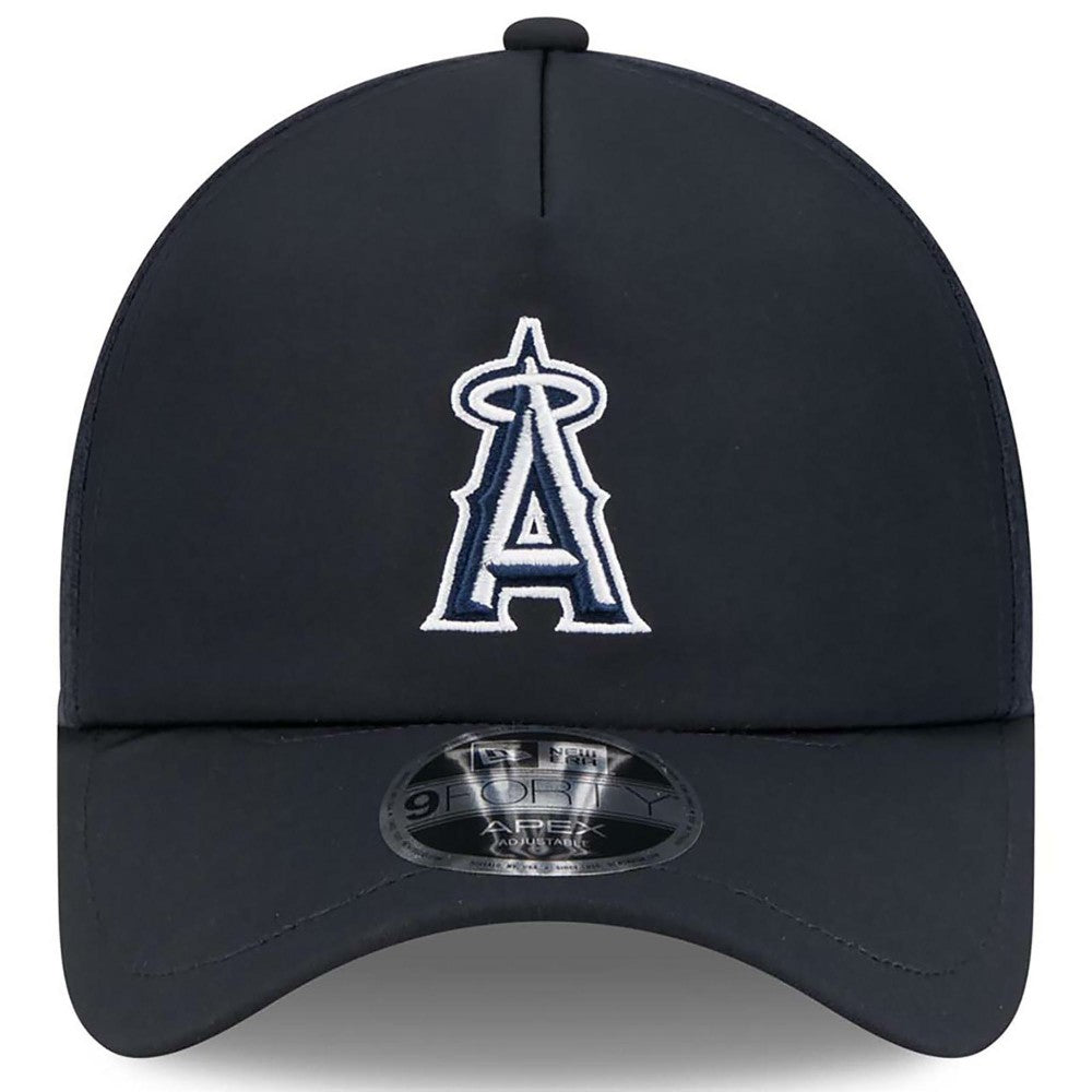 Los Angeles Angels 2026 Batting Practice Apex 9FORTY Adjustable Trucker Hat Navy