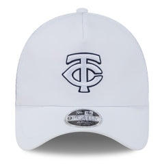 Minnesota Twins 2026 Batting Practice Apex 9FORTY Adjustable Trucker Hat White