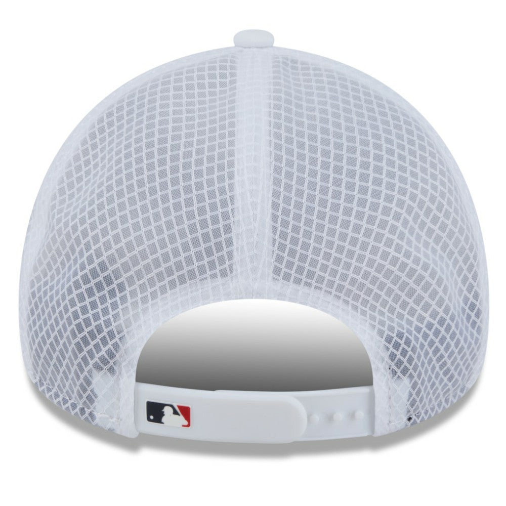 Minnesota Twins 2026 Batting Practice Apex 9FORTY Adjustable Trucker Hat White