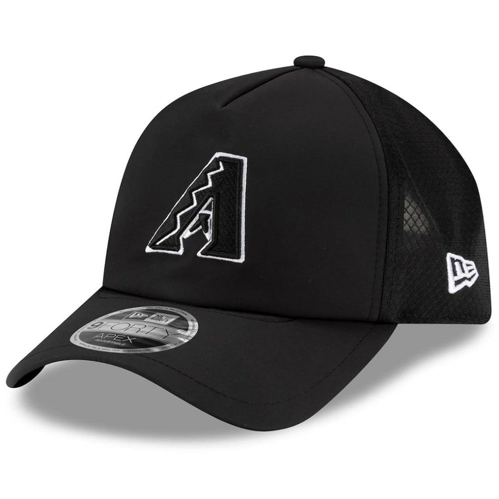 Arizona Diamondbacks 2026 Batting Practice Apex 9FORTY Adjustable Trucker Hat Black