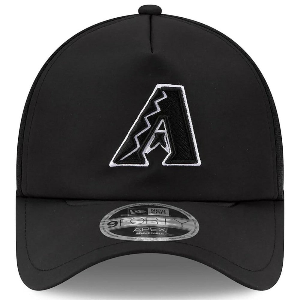 Arizona Diamondbacks 2026 Batting Practice Apex 9FORTY Adjustable Trucker Hat Black