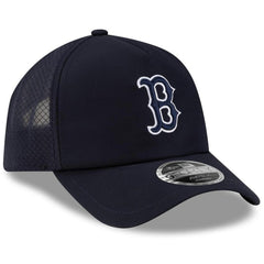 Boston Red Sox 2026 Batting Practice Apex 9FORTY Adjustable Trucker Hat Navy