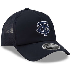 Minnesota Twins 2026 Batting Practice Apex 9FORTY Adjustable Trucker Hat Navy