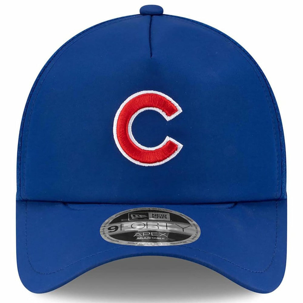 Chicago Cubs 2026 Batting Practice Apex 9FORTY Adjustable Trucker Hat Royal