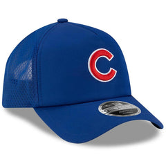 Chicago Cubs 2026 Batting Practice Apex 9FORTY Adjustable Trucker Hat Royal