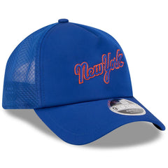 New York Mets 2026 Batting Practice Apex 9FORTY Adjustable Trucker Hat Royal