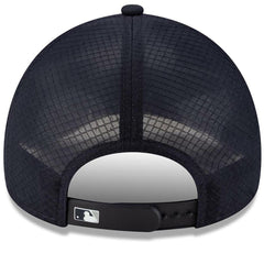 New York Yankees 2026 Batting Practice Apex 9FORTY Adjustable Trucker Hat Navy