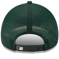 Athletics 2026 Batting Practice Apex 9FORTY Adjustable Trucker Hat Green