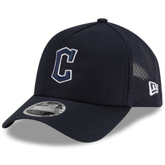 Cleveland Guardians 2026 Batting Practice Apex 9FORTY Adjustable Trucker Hat Navy