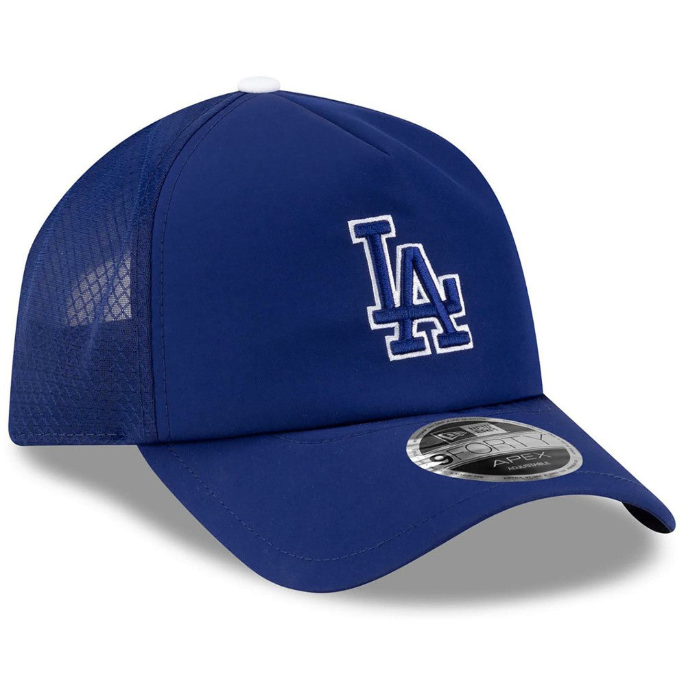 Los Angeles Dodgers 2026 Batting Practice Apex 9FORTY Adjustable Trucker Hat Royal