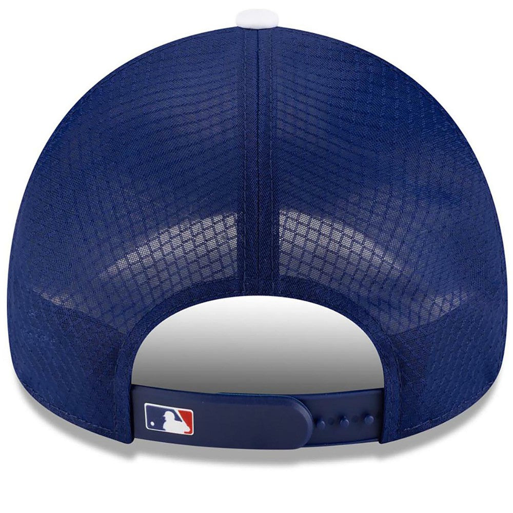 Los Angeles Dodgers 2026 Batting Practice Apex 9FORTY Adjustable Trucker Hat Royal