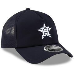 Houston Astros 2026 Batting Practice Apex 9FORTY Adjustable Trucker Hat Navy