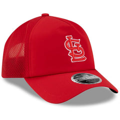 St. Louis Cardinals 2026 Batting Practice Apex 9FORTY Adjustable Trucker Hat Red