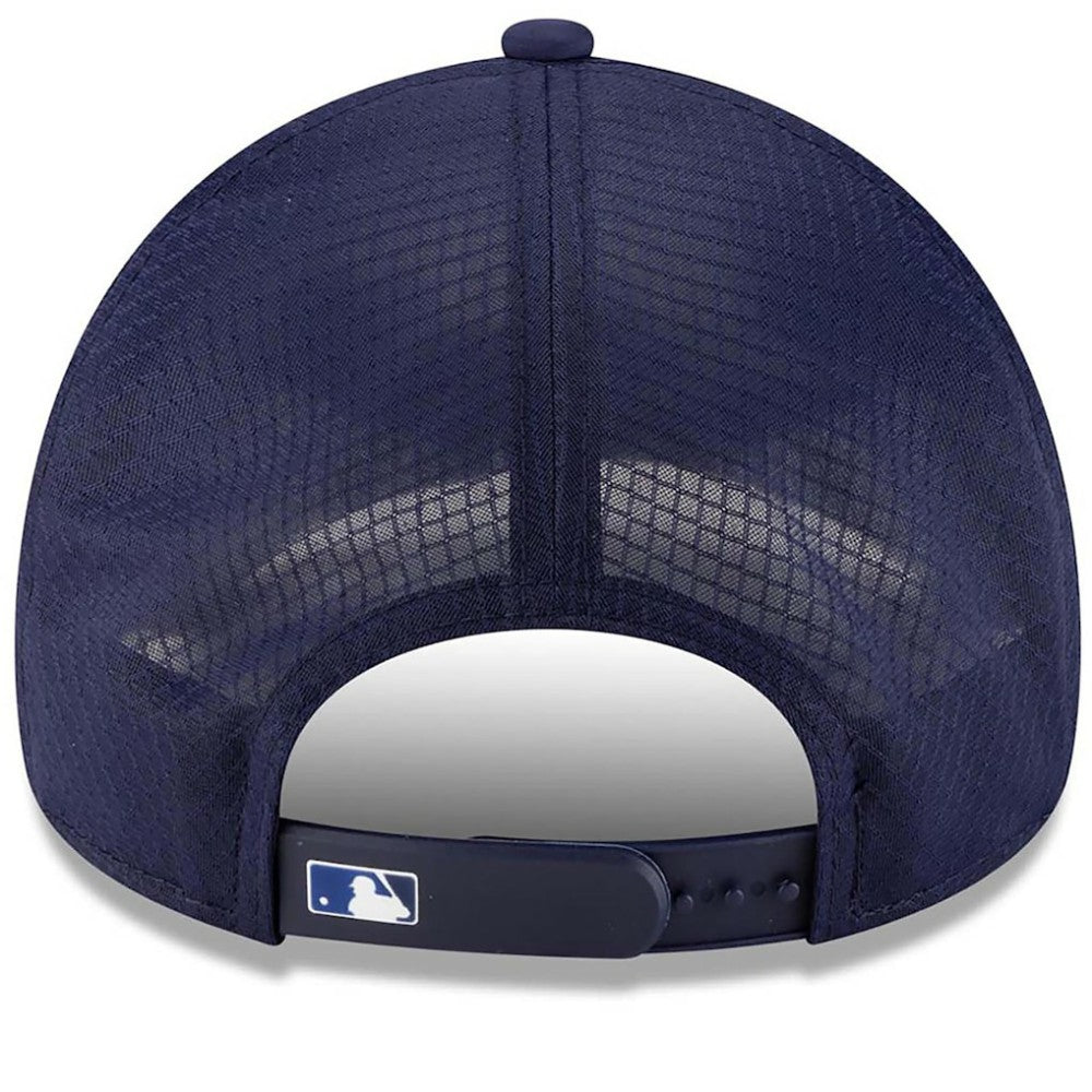 Toronto Blue Jays 2026 Batting Practice Apex 9FORTY Adjustable Trucker Hat Navy