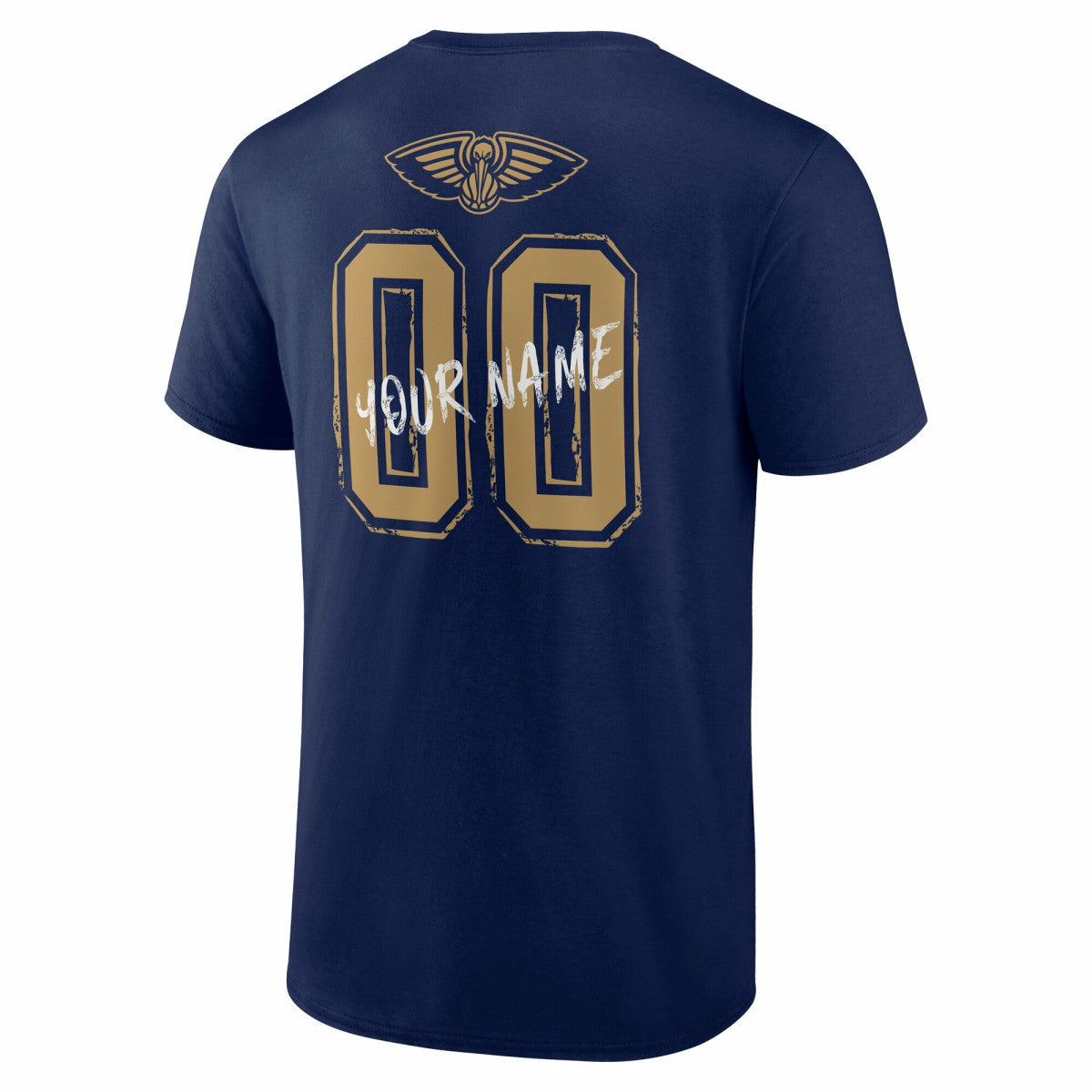 New Orleans Pelicans Hustle Custom T-Shirt - Navy sale