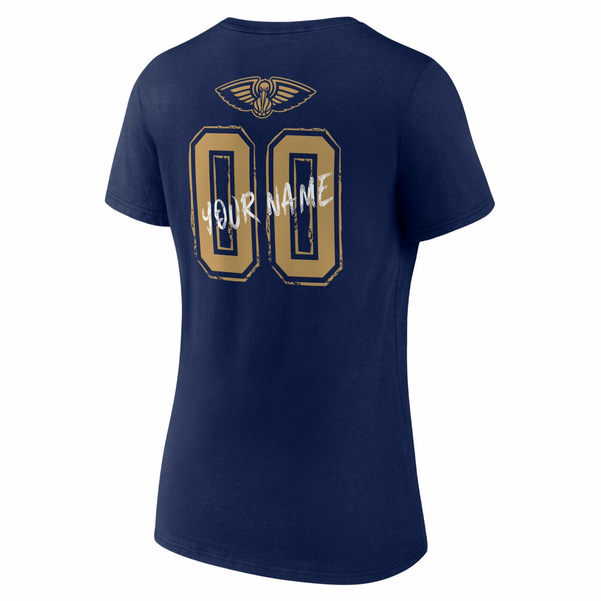 New Orleans Pelicans Women's Hustle Custom V-Neck T-Shirt - Navy discount