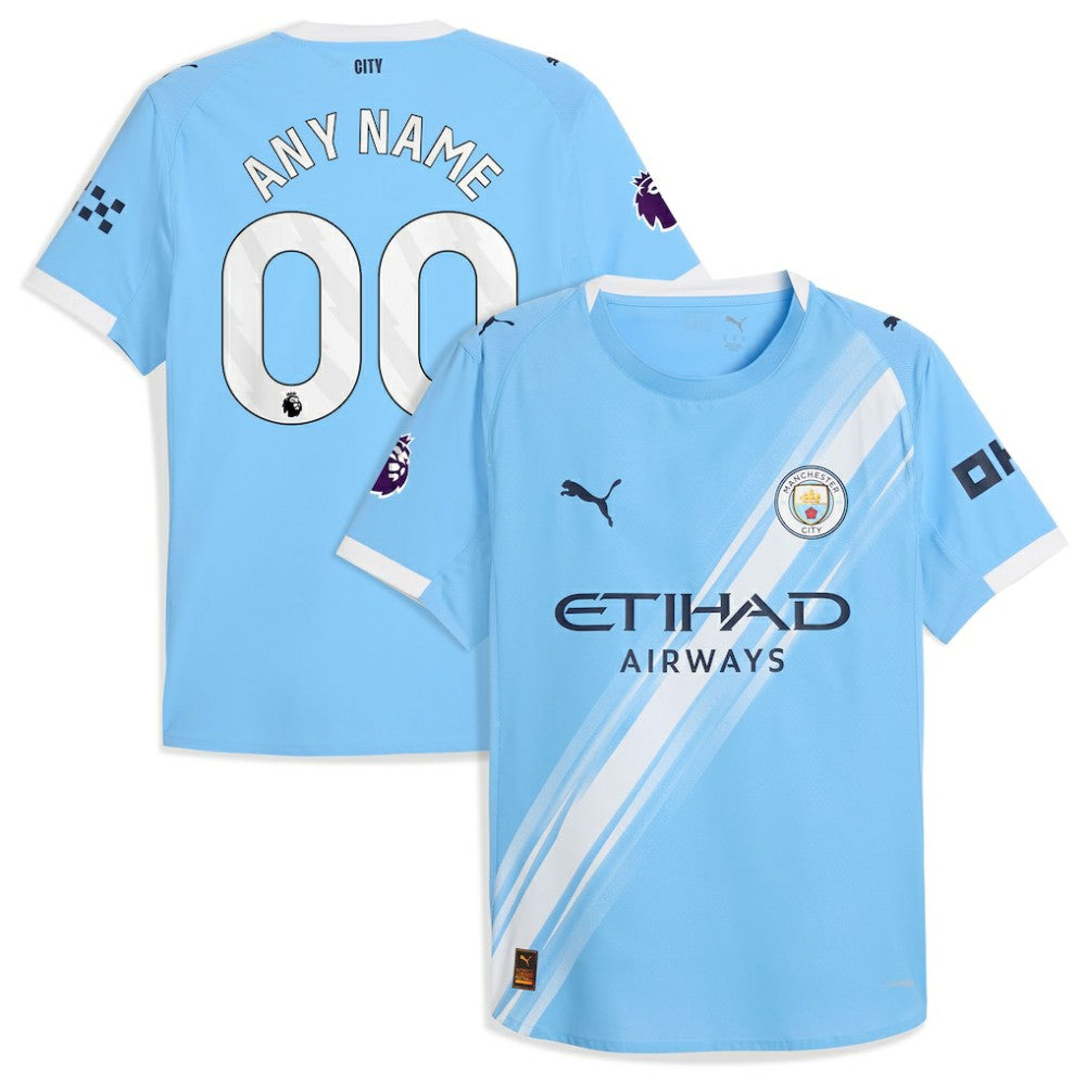 Manchester City 2025/26 Home Custom Jersey - Sky Blue shop