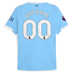 Manchester City 2025/26 Home Custom Jersey - Sky Blue shop