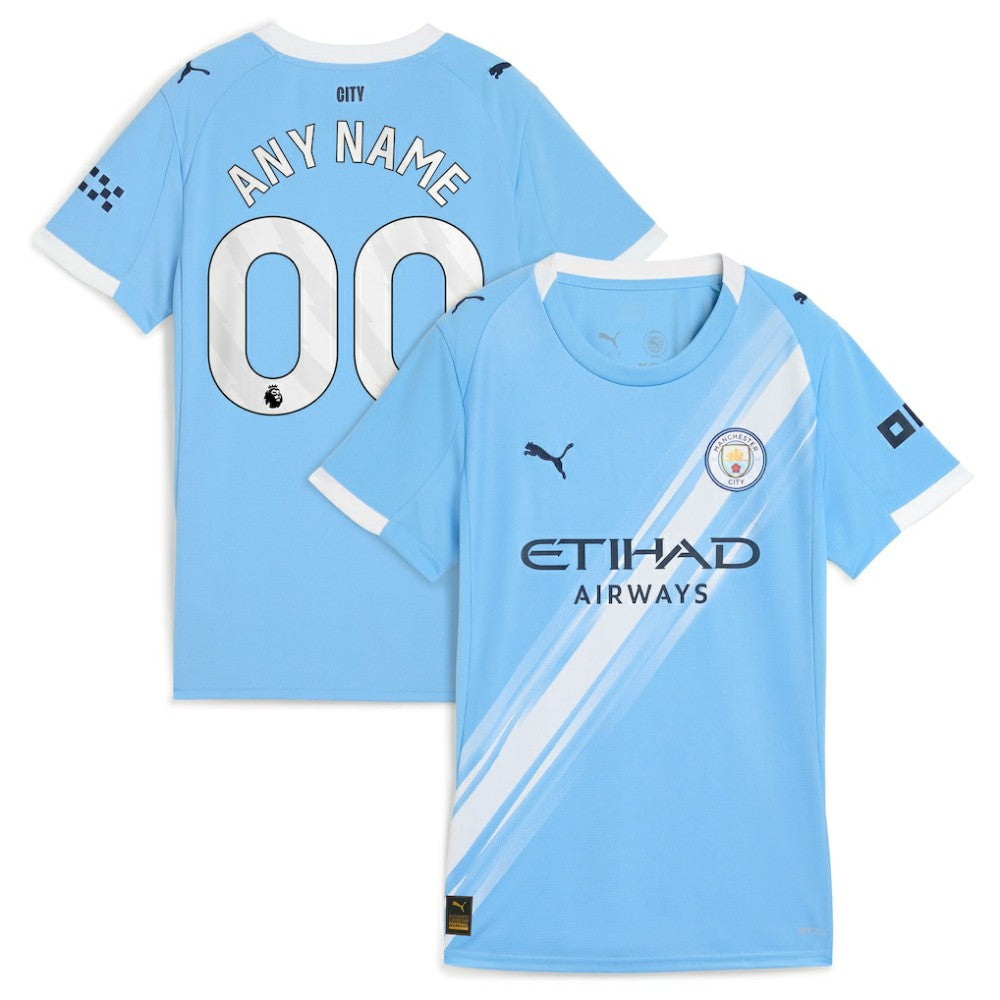 Manchester City Women's 2025/26 Home Replica Custom Jersey - Sky Blue online
